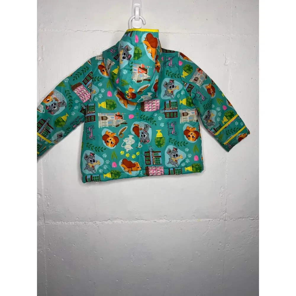 Disney Zip up Hoodie / Jacket Lady and The Tramp Girl's Size 3 Green